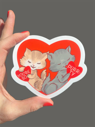 You're So Purr-ty Sticker