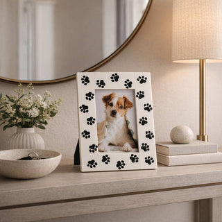 Resin Wood Paw Prints Photo Frame