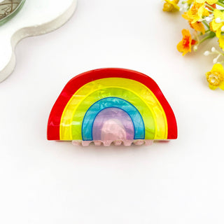 Rainbow Hair Claw Clip