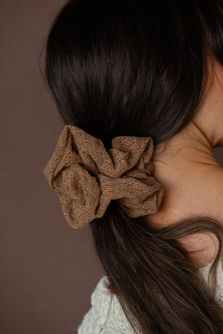 Mocha Jumbo Scrunchie