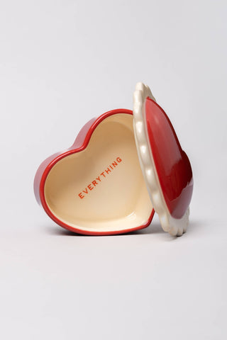 Heart Ceramic Trinket Box