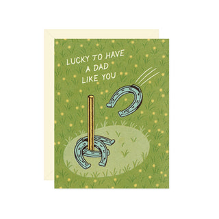 Lucky Dad Greeting Card