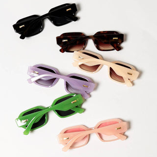 Women's Hexagonal Frame Sunglasses