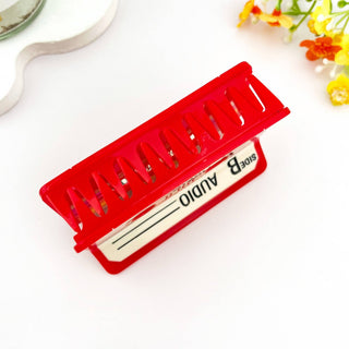 Retro Red Cassette Claw Clip