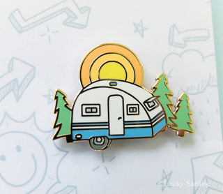 Happy Camper Enamel Pin