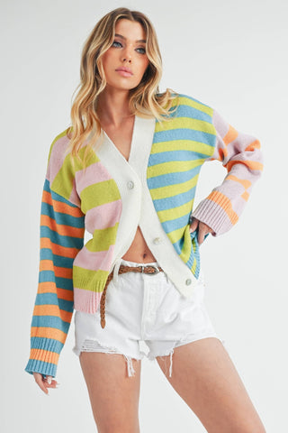 Flavia Multicolor Striped Sweater