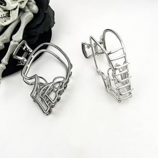 Metal Skull Claw Clip