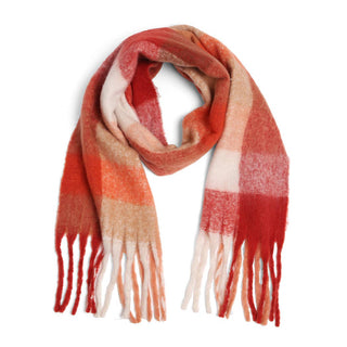 Plaid Oblong Scarf Shawl