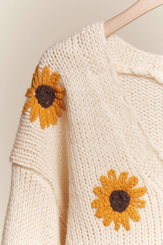 Sunflower V Neck Cardigan