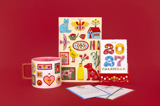Scandinavian Icons Embroidered Journal
