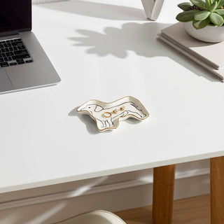 Ceramic Wiener Dog Trinket Tray