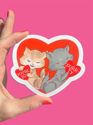 You're So Purr-ty Sticker
