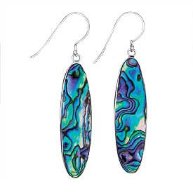Sterling Silver Paua Shell Earring