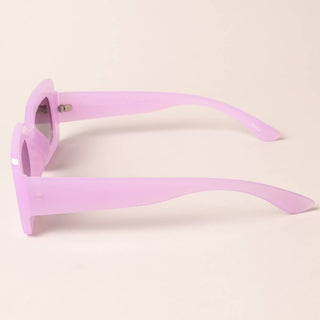 Women's Bold Rectangular Pastel Sunglasses