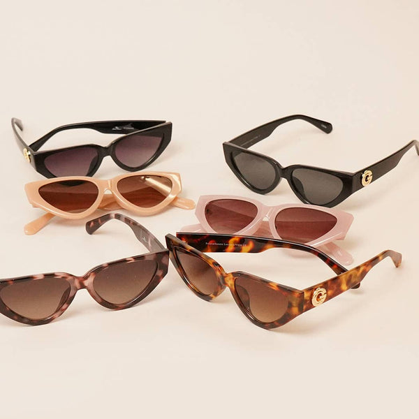 Retro Narrow Cat Eye Sunglasses – Little Hippie display picture 2