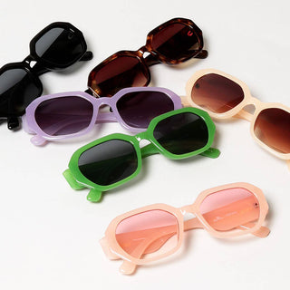 Women's Hexagonal Frame Sunglasses