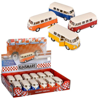 1962 VW Classic Bus 5" Diecast Pull Back