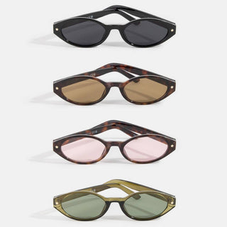 Slim Oval Cat Eye Sunglasses