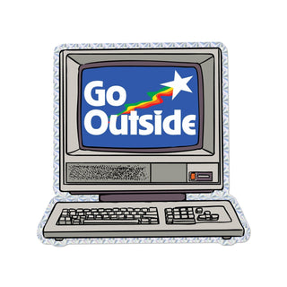 Go Outside Computer Sticker