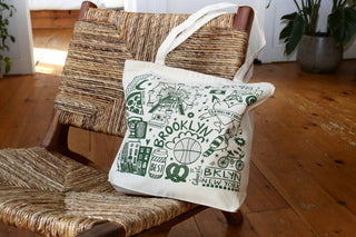 Brooklyn Canvas Tote Bag with Zipper Closure