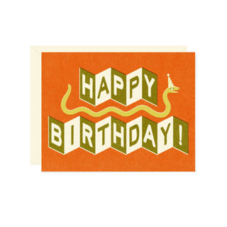 Birthday Snake Greeting Card