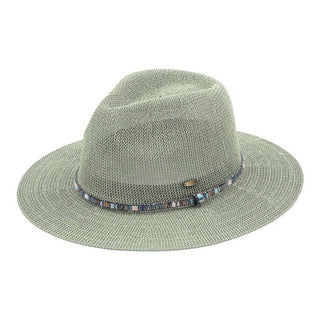 Multi-Colored Thread with Beaded Panama Hat