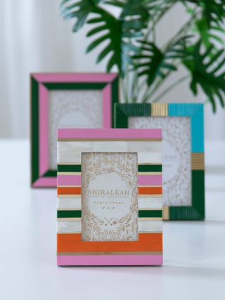 Green Color Block Photo Frame