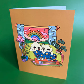 Cozy Clouds Greeting Card