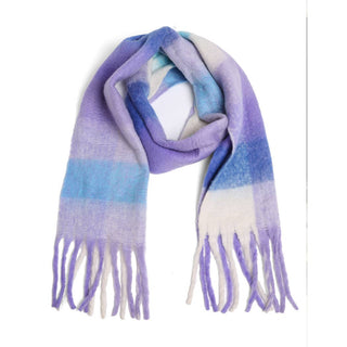 Plaid Oblong Scarf Shawl