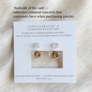 Stud Post Hoop Earrings