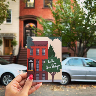 Brooklyn Brownstone Greeting Card 