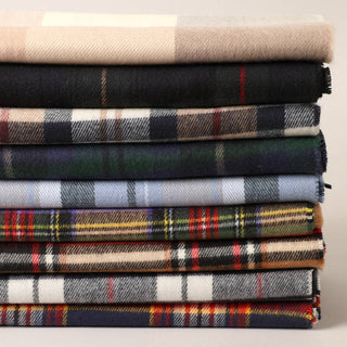 Cashmere Feel Plaid Pattern Scarf