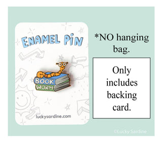 Book Worm Enamel Pin