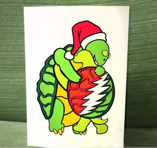 Grateful Dead Holiday Hugging Terrapins Greeting Card