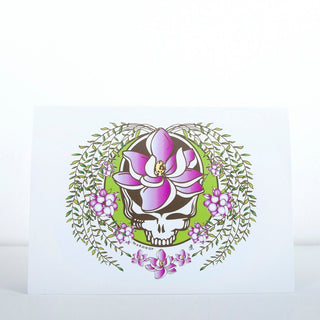 Grateful Dead Sugar Magnolia Steal Your Face Greeting Card