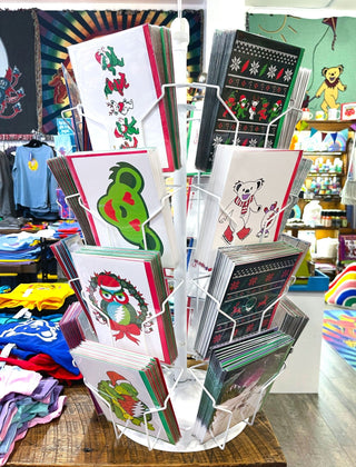 Grateful Dead Winter Sleigh Steal Your Face Greeting Card