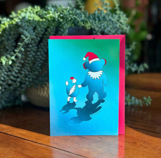 Grateful Dead Terrapin & Bear Holiday Greeting Card