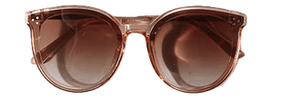 Round Frame Thin Arm Sunglasses
