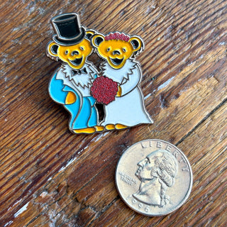 Grateful Dead Wedding Bears Pin