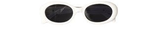 Oval Shape Glitter Sunglasses