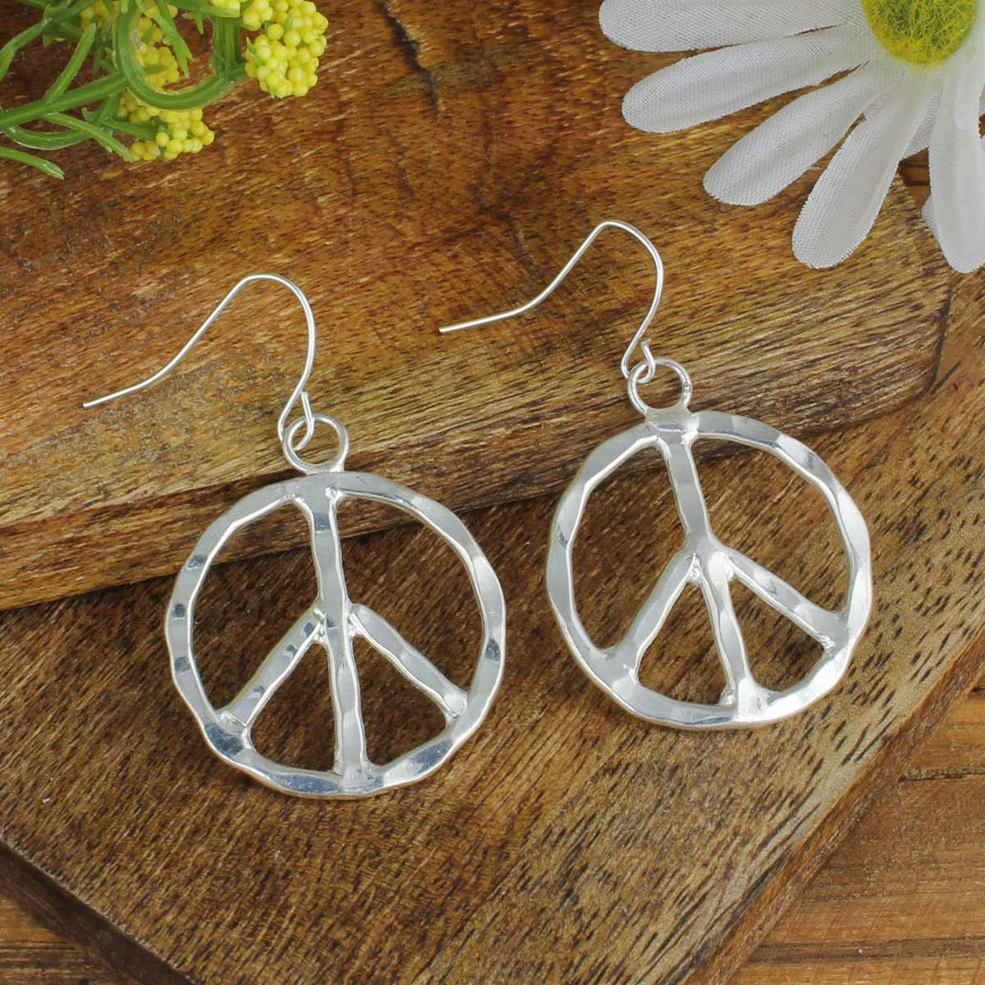 Peace Sign Earrings – Little Hippie