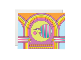 Moon and Rainbows Greeting Card