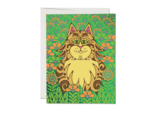 Groovy Cat Greeting Card