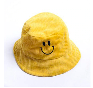 Smiley Face Kids Hat Yellow