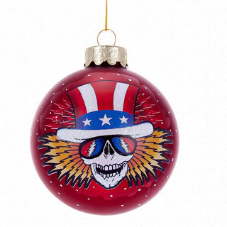 Grateful Dead Psycle Sam Face Glass Ball Christmas Tree Ornament | Little Hippie