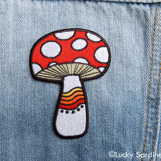Mushroom Embroidered Patch