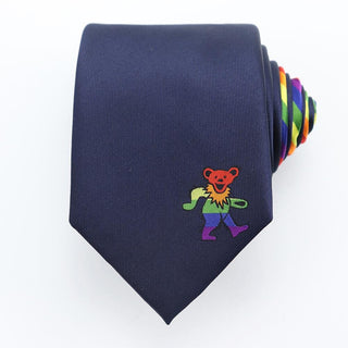 Grateful Dead Dancing Bear Rainbow Tie
