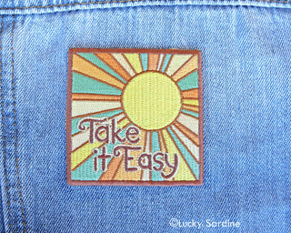 Take It Easy Sunshine Embroidered Patch