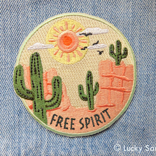 Free Spirit Desert Embroidered Patch