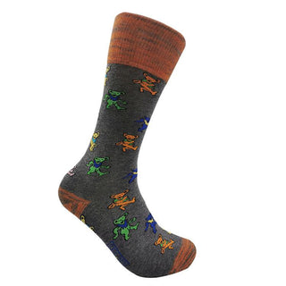 Grateful Dead Grey Dancing Bear Socks